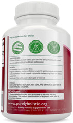 Purely Holistic etiqueta nutricional destacada con ingredientes clave visibles