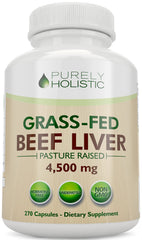 Purely Holistic frasco y caja al frente mostrando cantidad y marca