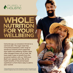 Purely Holistic etiqueta con información nutricional clara y transparente