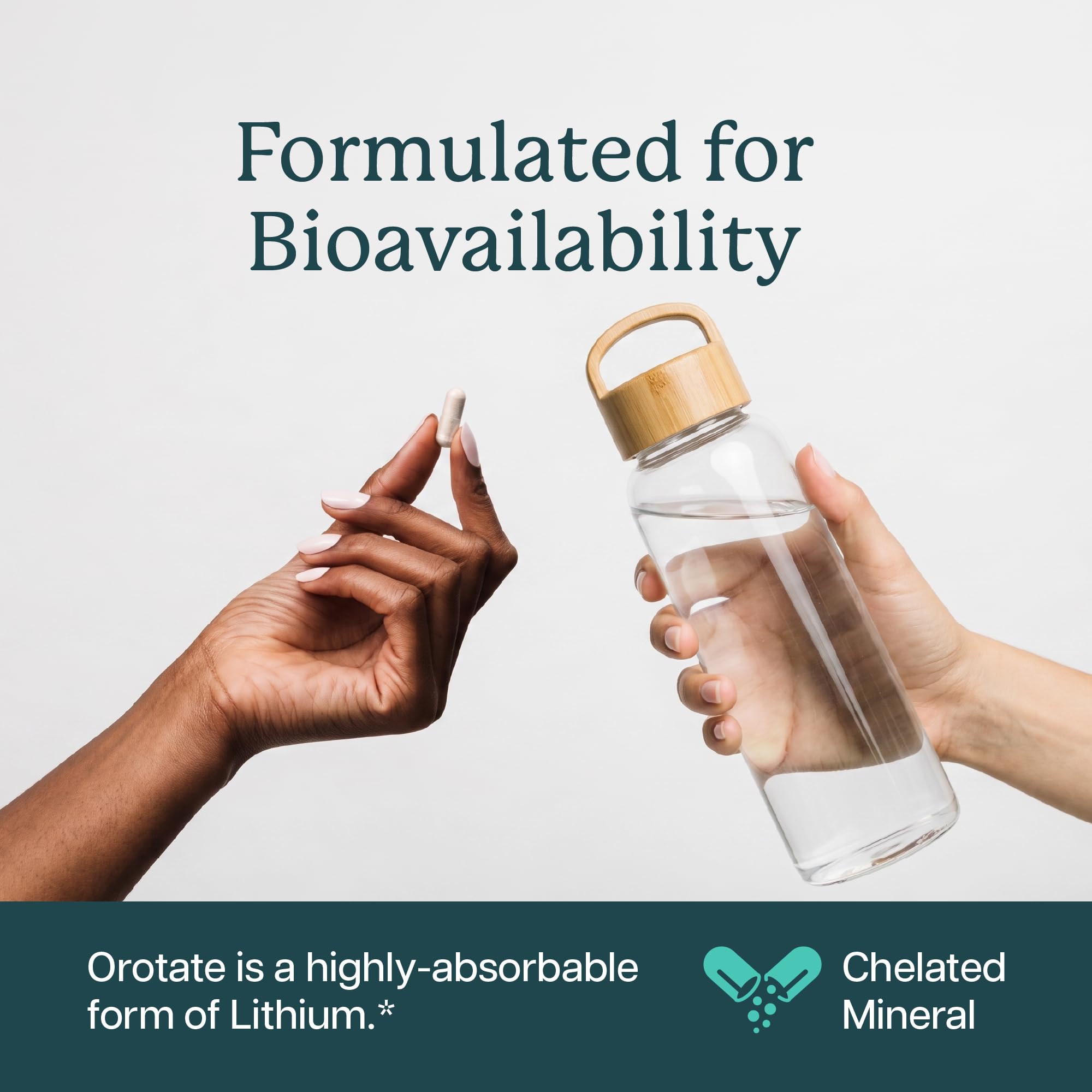 Purely Holistic etiqueta con información de dosificación clara y confianza