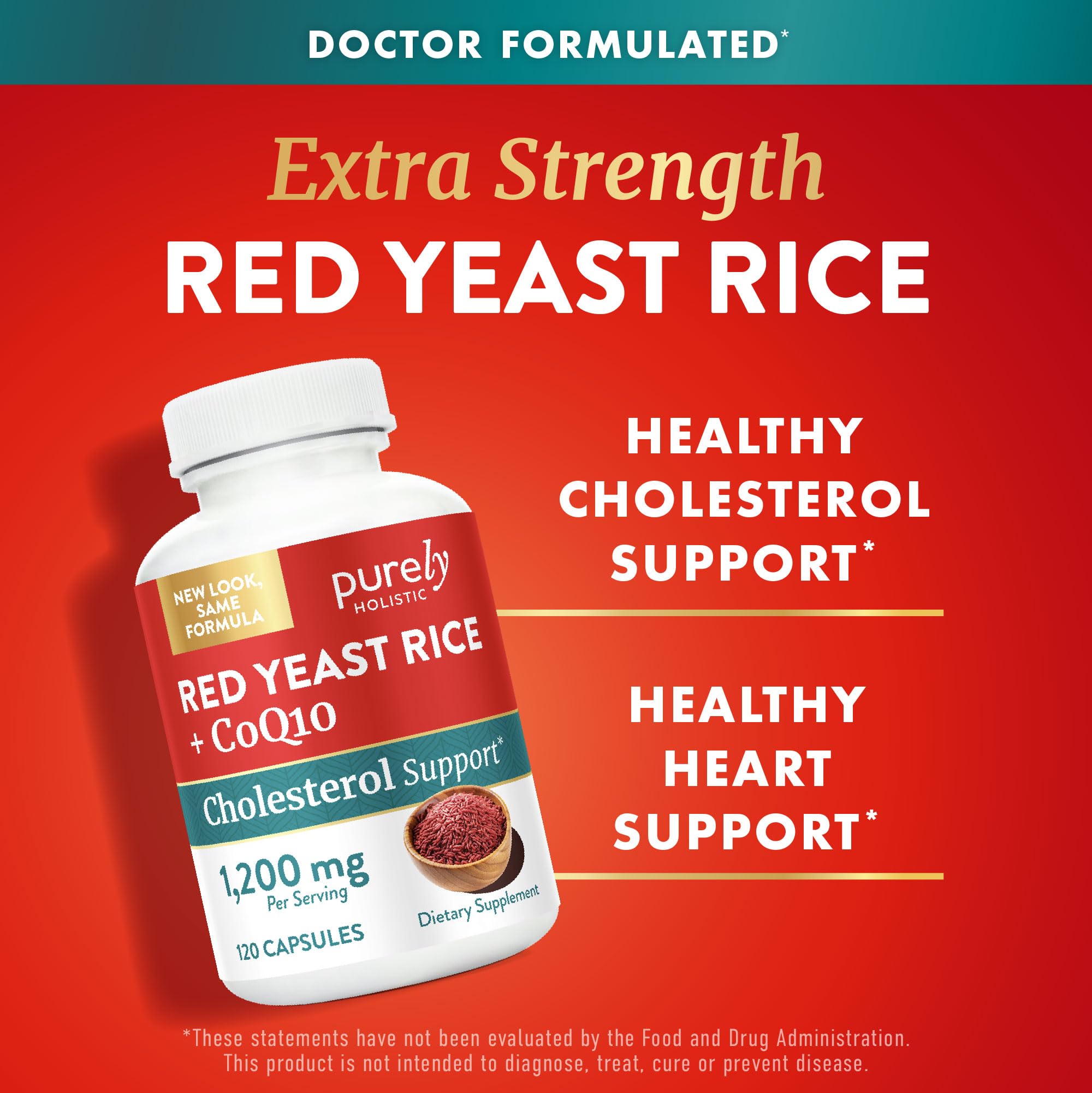 Purely Holistic polvo de arroz de levadura roja mostrando textura pura