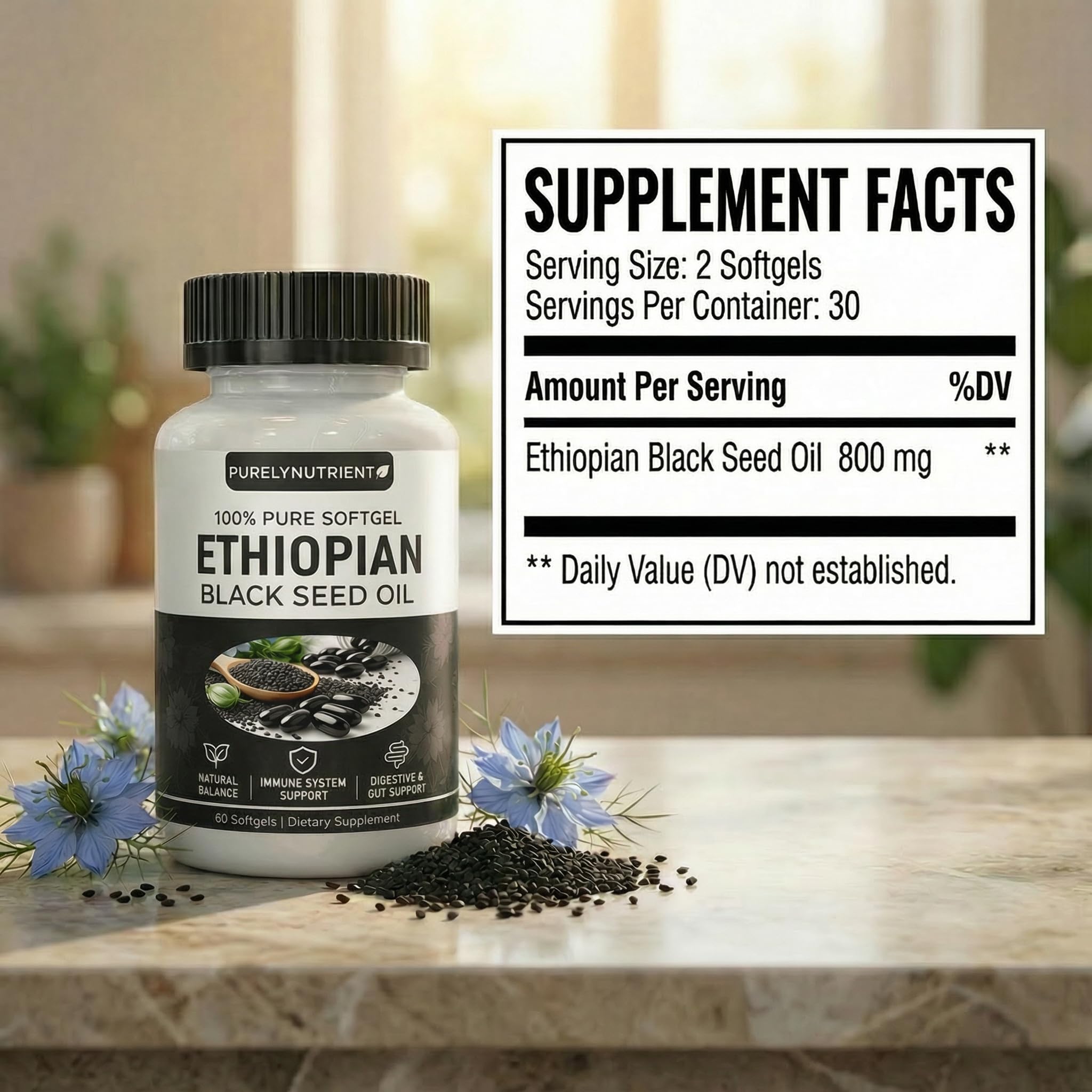 PURELYNUTRIENT detalle de cápsulas mostrando textura suave y calidad