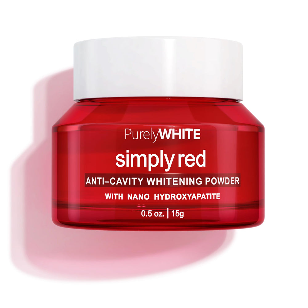 PurelyWHITE DELUXE frente del empaque mostrando diseño actualizado y beneficio blanqueador