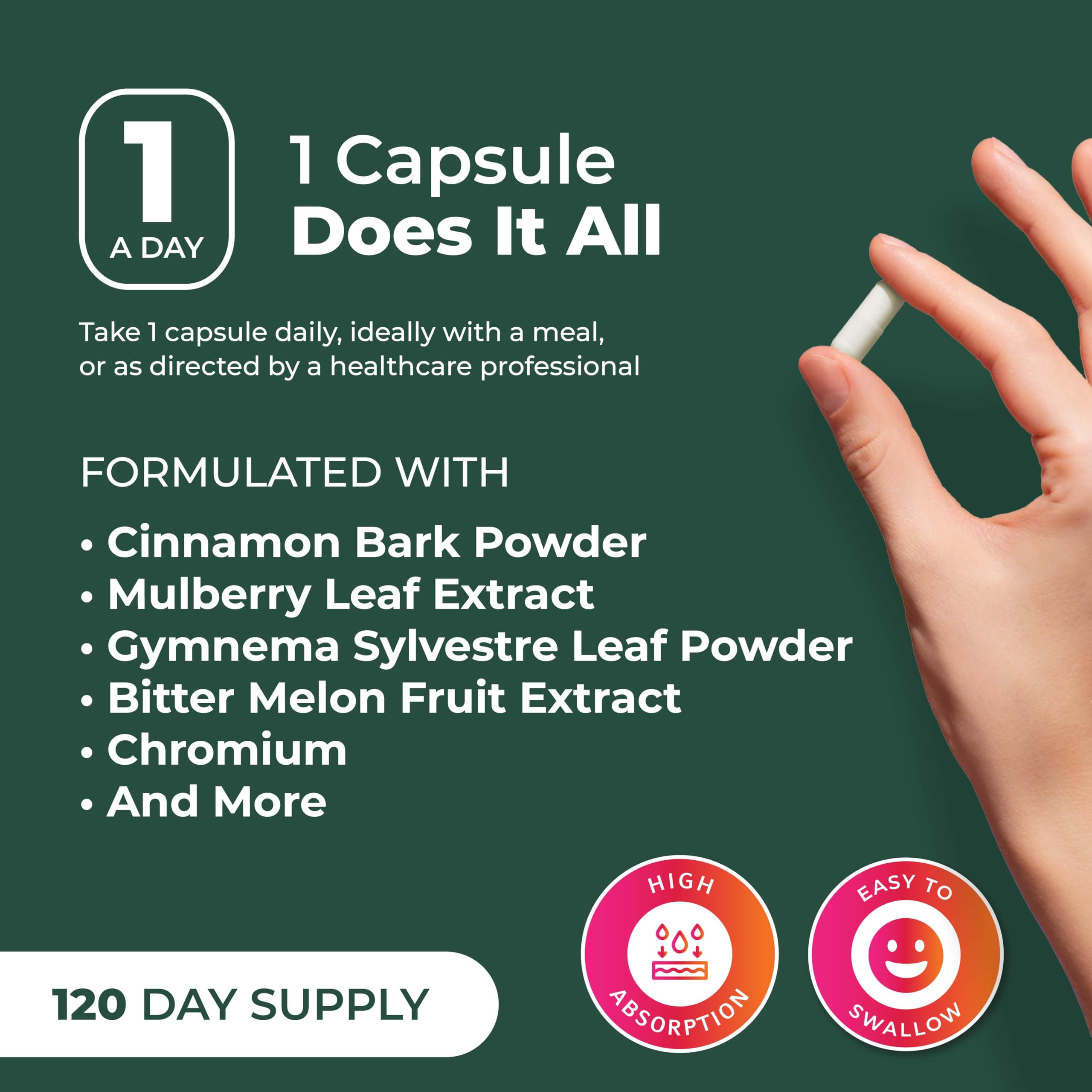 PurePremium botella con 120 cápsulas mostrando la cantidad útil
