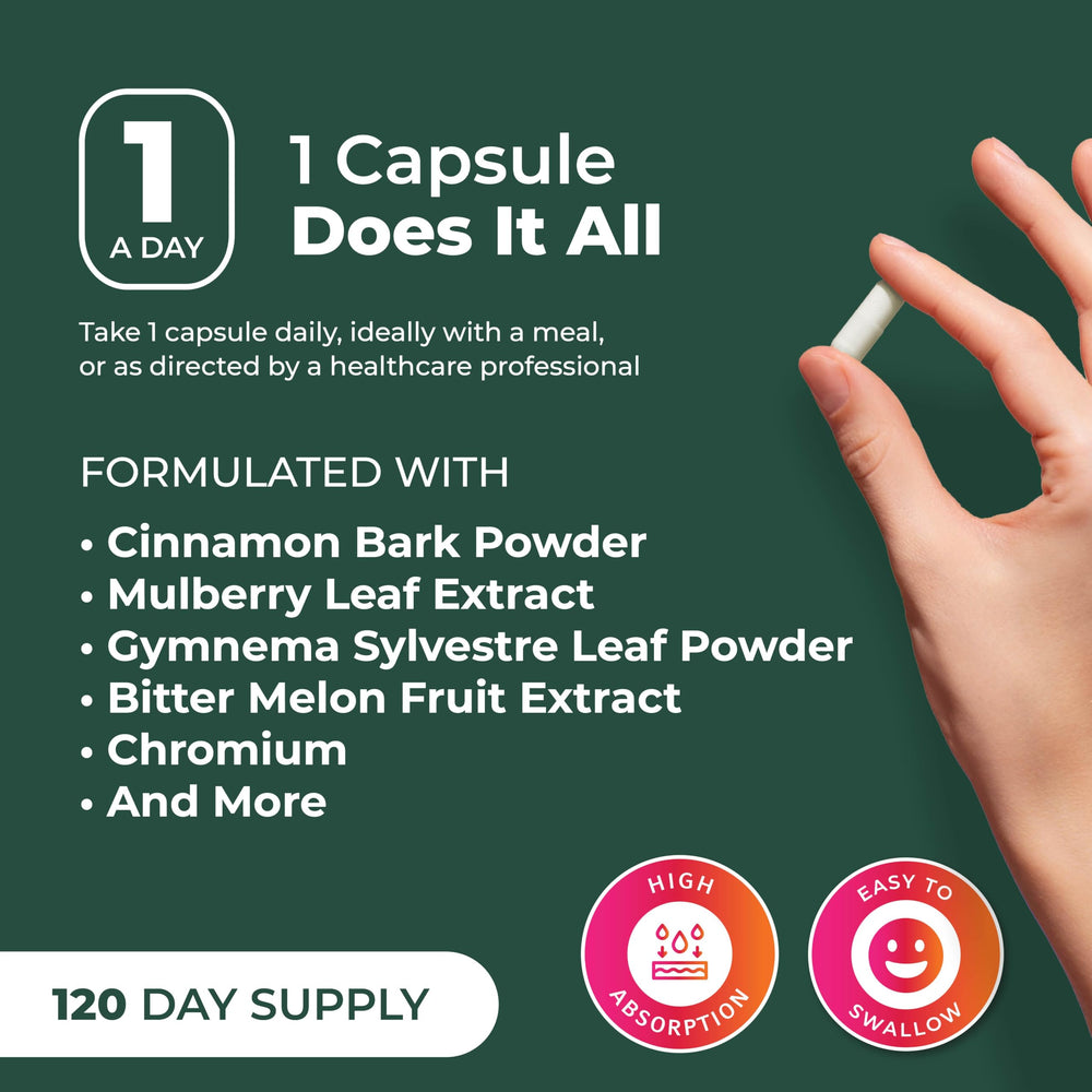 PurePremium botella con 120 cápsulas mostrando la cantidad útil