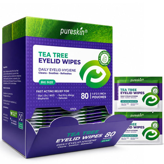 PURESKIN toallita desplegada mostrando textura suave para limpieza eficaz