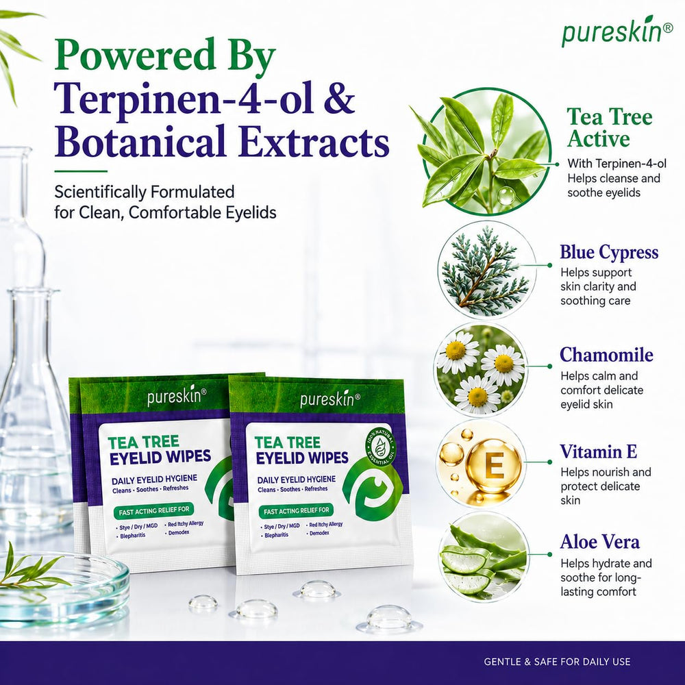 PURESKIN toallitas individuales selladas listas para usar y mantener frescura
