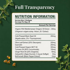PURETREX filas de softgels en bandeja destacando cantidad y formato a granel