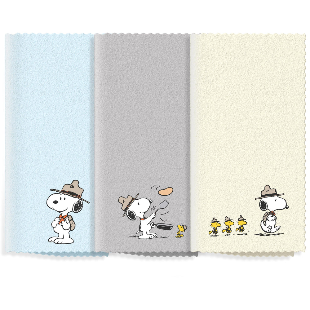Purgenic paño frontal pack Snoopy mostrando diseño y colores útiles