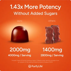 Purify Life detalle de etiqueta nutricional mostrando ingredientes veganos y transparencia