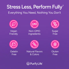 Purify Life etiqueta de ingredientes y certificaciones para confianza