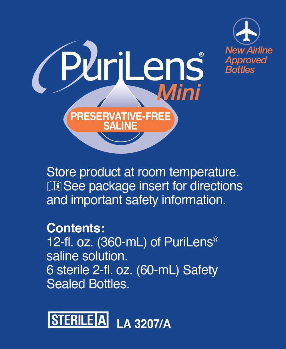 Purilens etiqueta con ingredientes y beneficios para seguridad