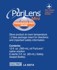 Purilens etiqueta con ingredientes y beneficios para seguridad