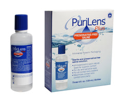 Purilens frente del empaque mostrando pack de 3 y beneficio comodidad