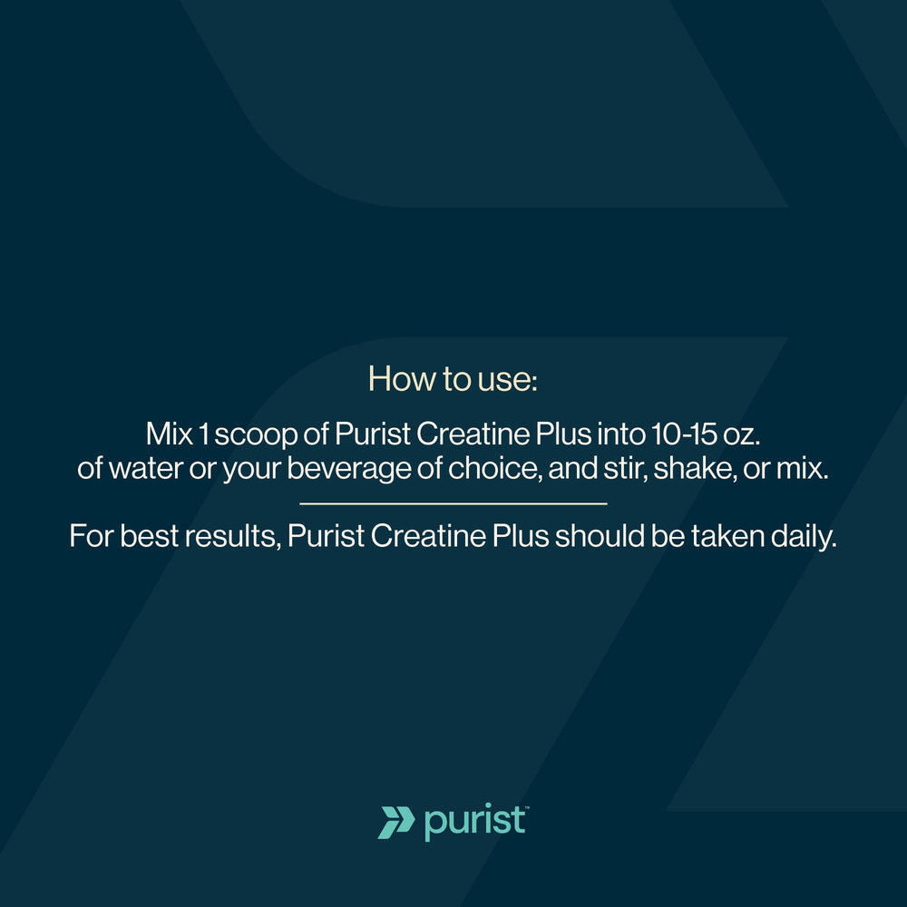 PURIST Creapure etiqueta con sello NSF visible, beneficio confianza en calidad