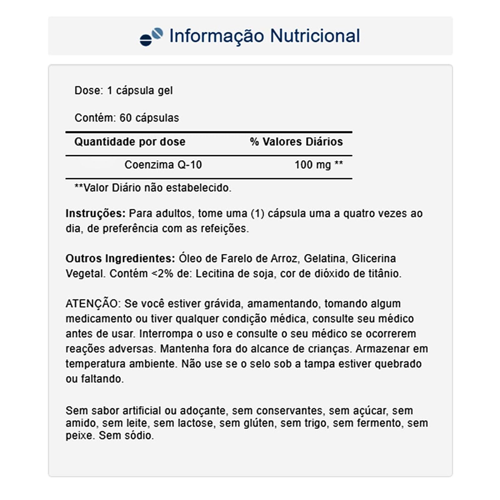 Puritan's Pride etiqueta con información de ingredientes y uso seguro
