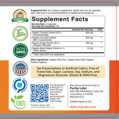 Purity Labs cápsulas vegetales alineadas para visualización rápida