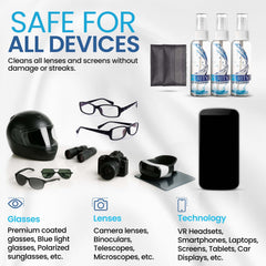 Purity Lens Cleaner paño de microfibra alta densidad atrapando suciedad