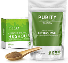 Purity Natural Beauty frente del empaque mostrando bolsa y diseño, conveniencia visible