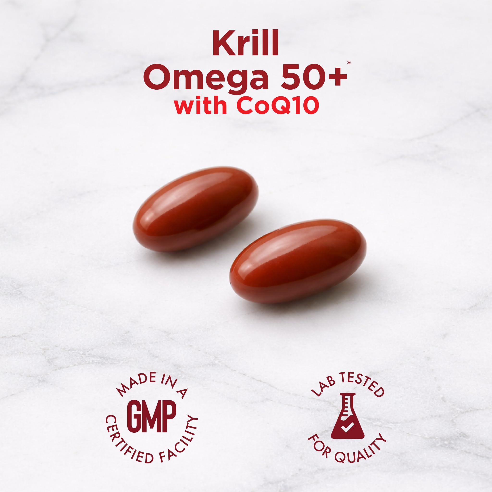 Purity Products etiqueta con ingredientes clave: CoQ10, astaxantina y kril