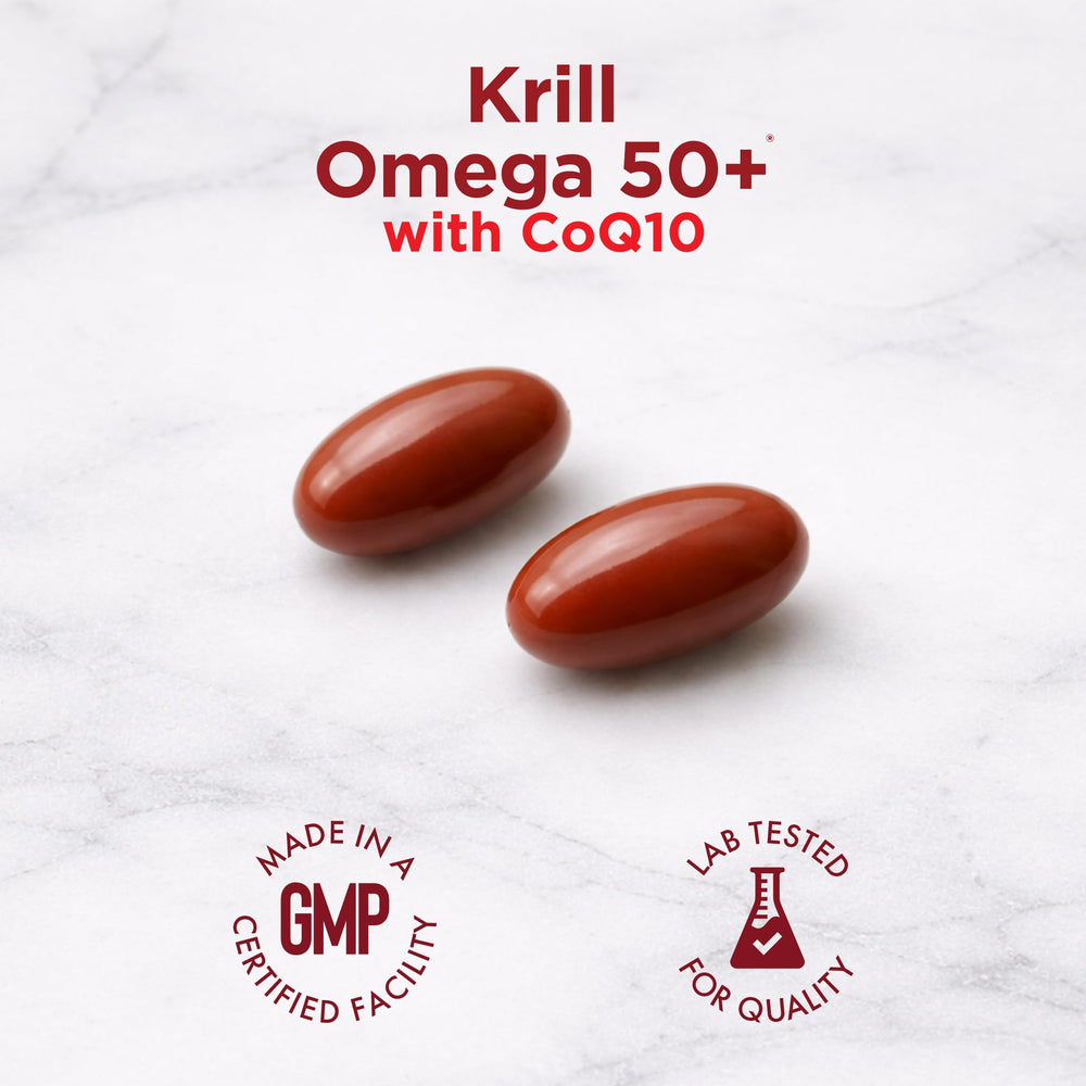 Purity Products etiqueta con ingredientes clave: CoQ10, astaxantina y kril