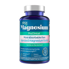Purity Products MyMagnesium ProClinical vista frontal con envase completo