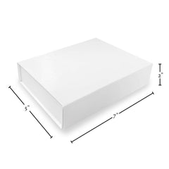 Purple Q Crafts caja ensamblada vista superior ideal para empaquetar detalles y dulces