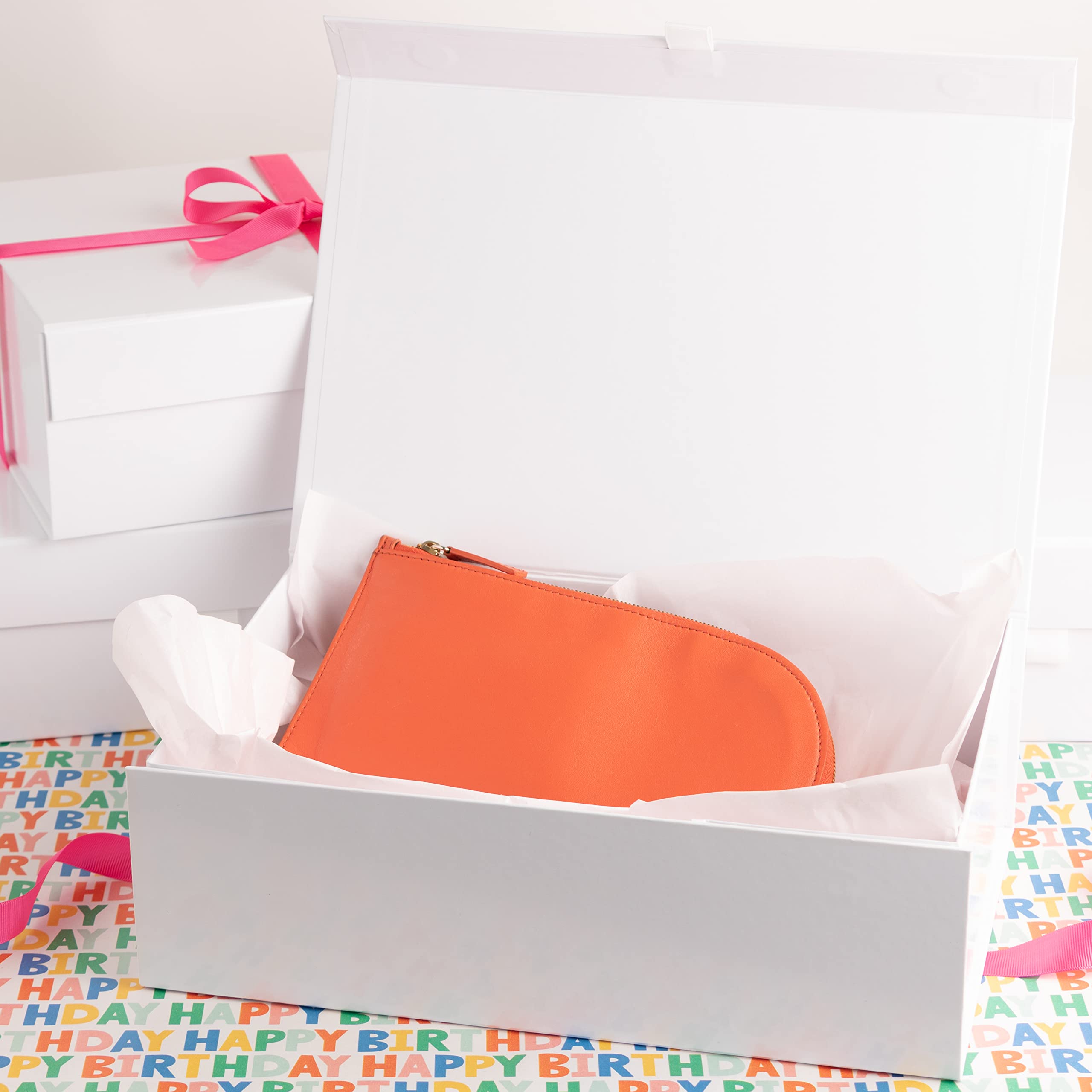 Purple Q Crafts caja enviada plana para montaje rápido y ahorro espacio