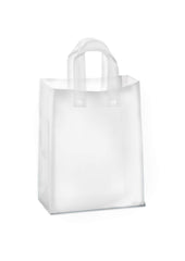 Purple Q Crafts bolsa frontal frostada mostrando diseño profesional y presentación