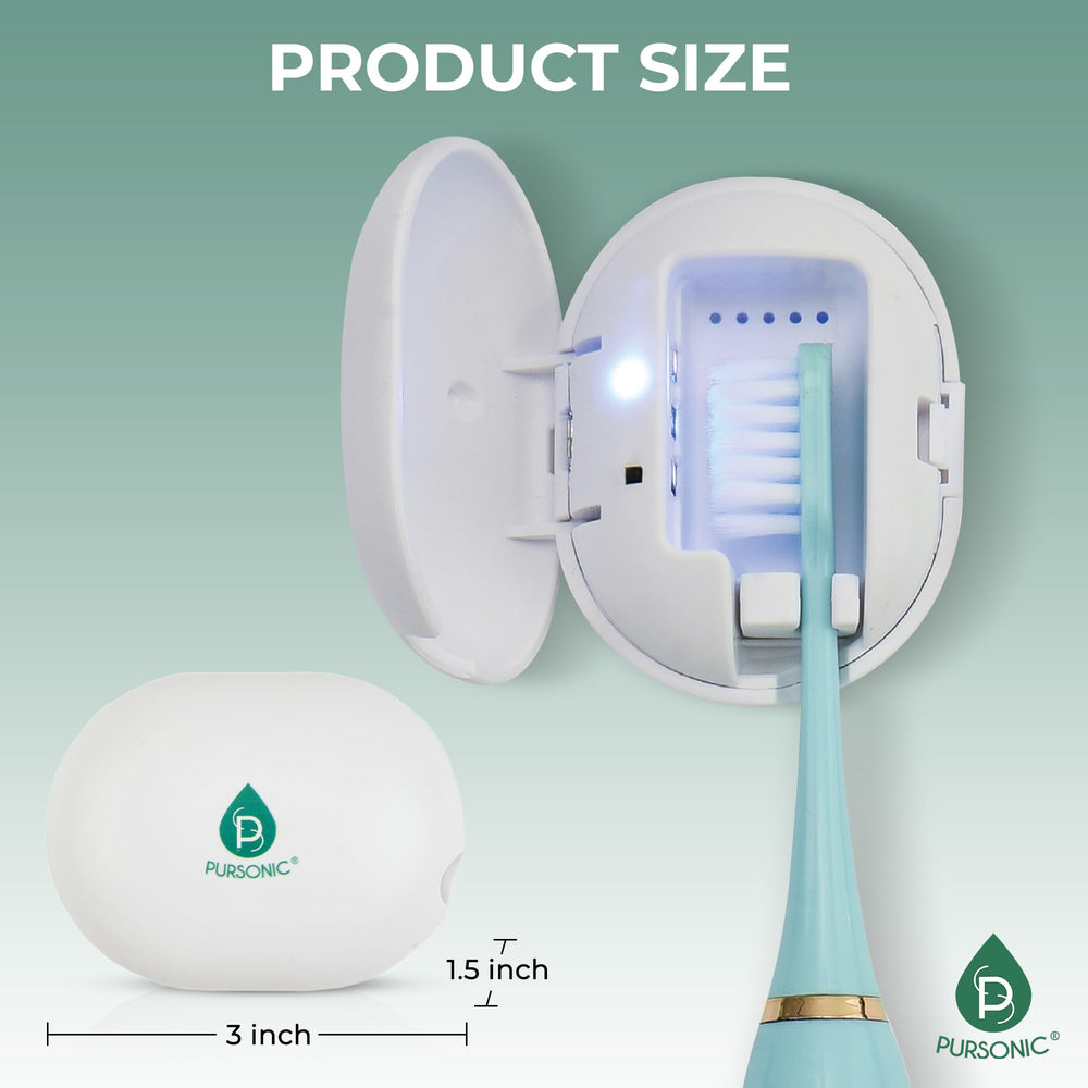 Pursonic dentro de bolso de viaje mostrando portabilidad y conveniencia