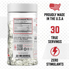 Purus Labs NOXygen cápsulas en mano resaltando formulación sin rellenos