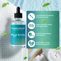 Puur Smile etiqueta con ingredientes naturales que resalta menta orgánica