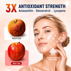 Ingredientes clave Puyflam: astaxantina, resveratrol y licopeno visibles