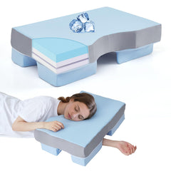 PYURIFAI vista frontal del embalaje y almohada para elegir tamaño y confort