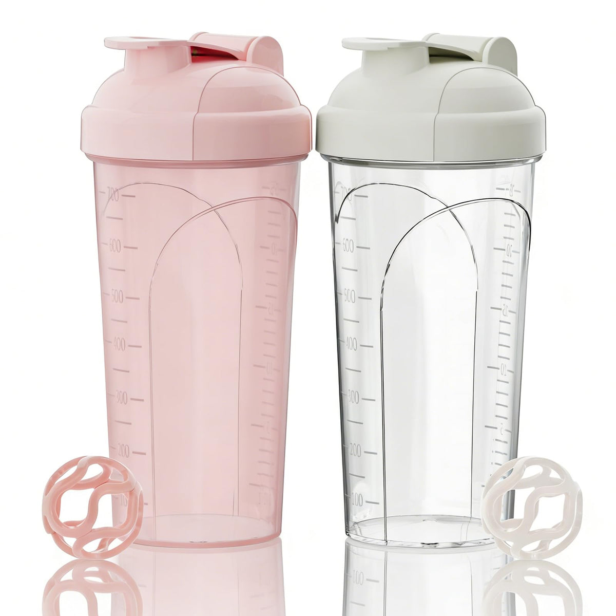 PZMLOASN vista frontal del pack de 2 shakers, almacenamiento eficaz
