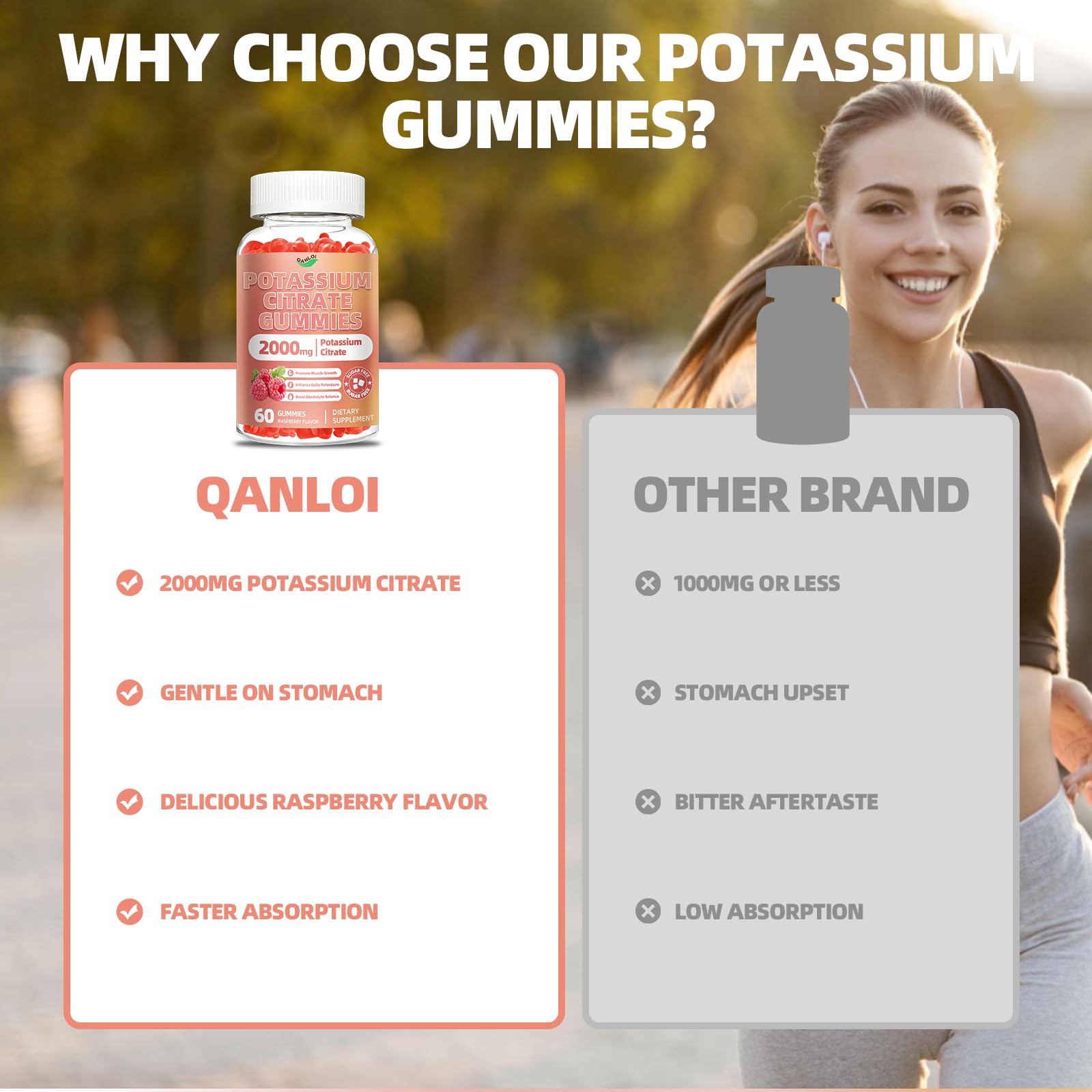 QANLOI etiqueta con ingredientes y dosis para confianza