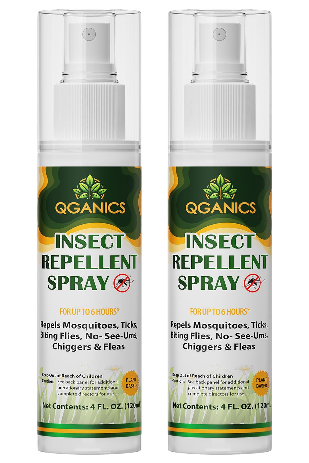 Qganics frente del envase mostrando diseño y tamaño práctico