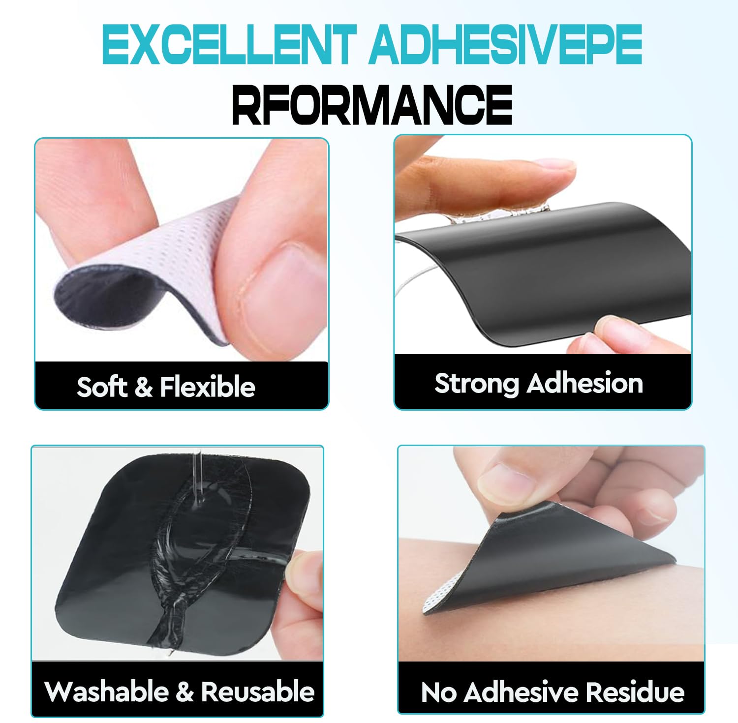 QIHANGTOPS bolsa resellable abierta protegiendo los electrodos entre usos