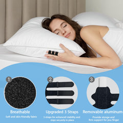 QiiMyyo comparación de tamaño con mano para valorar ajuste y cobertura