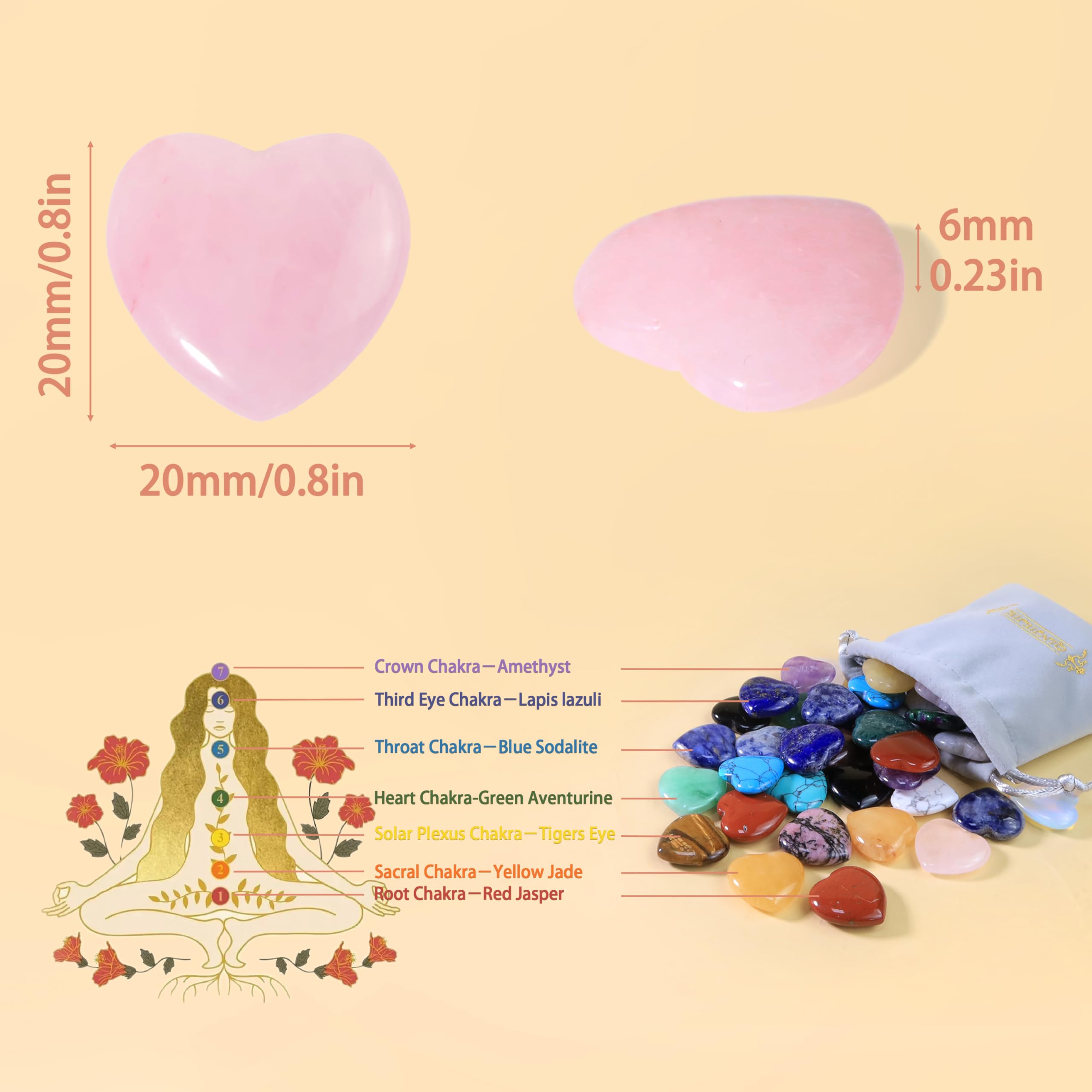 QINJIEJIE corazones usados en proyecto DIY, perfectos para manualidades