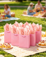 qiqee conjunto de bolsas en mesa de fiesta aportando color y orden