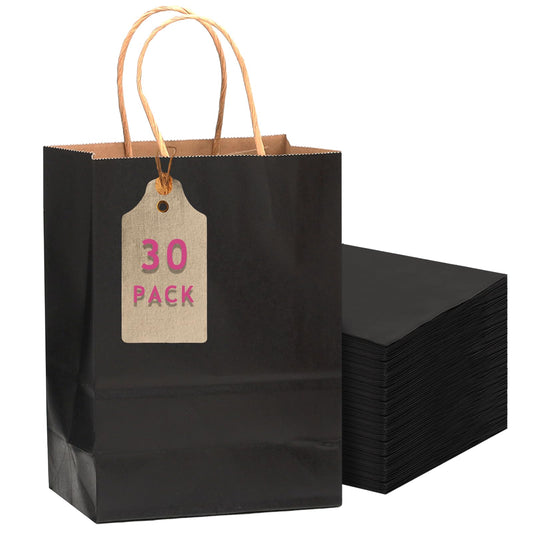 qiqee bolsa frontal negra elegante para regalos, mejora presentación