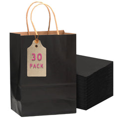 qiqee bolsa frontal negra elegante para regalos, mejora presentación