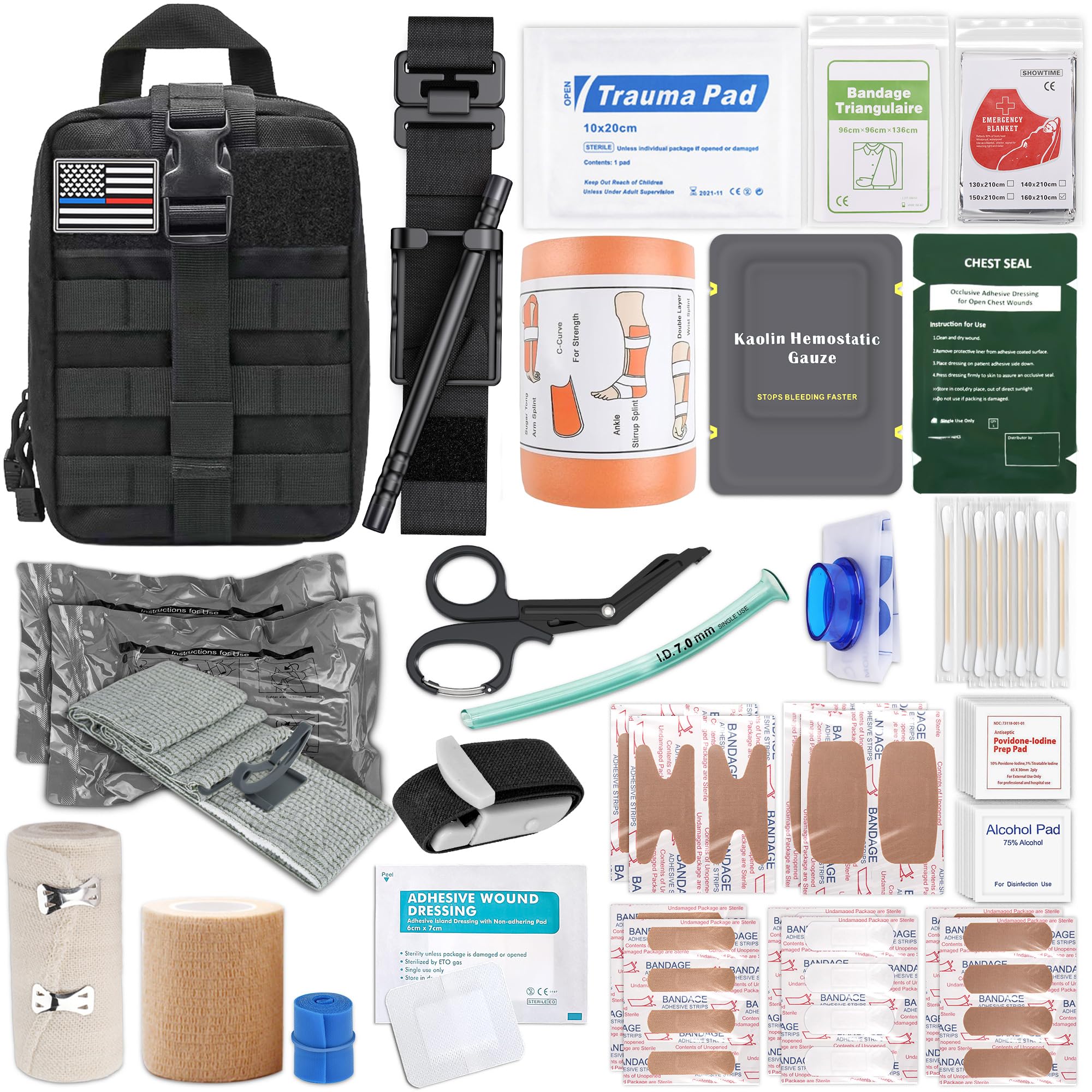 Qirexynor maleta IFAK frontal, almacenamiento rápido y accesible