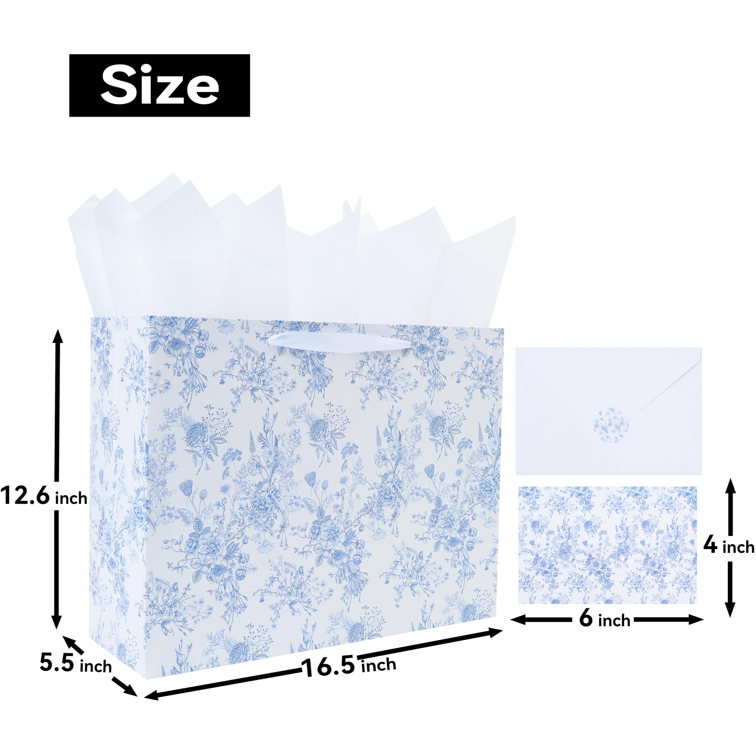 Qirrmiy primer plano del estampado floral que realza el regalo