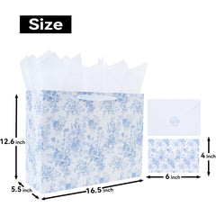 Qirrmiy primer plano del estampado floral que realza el regalo