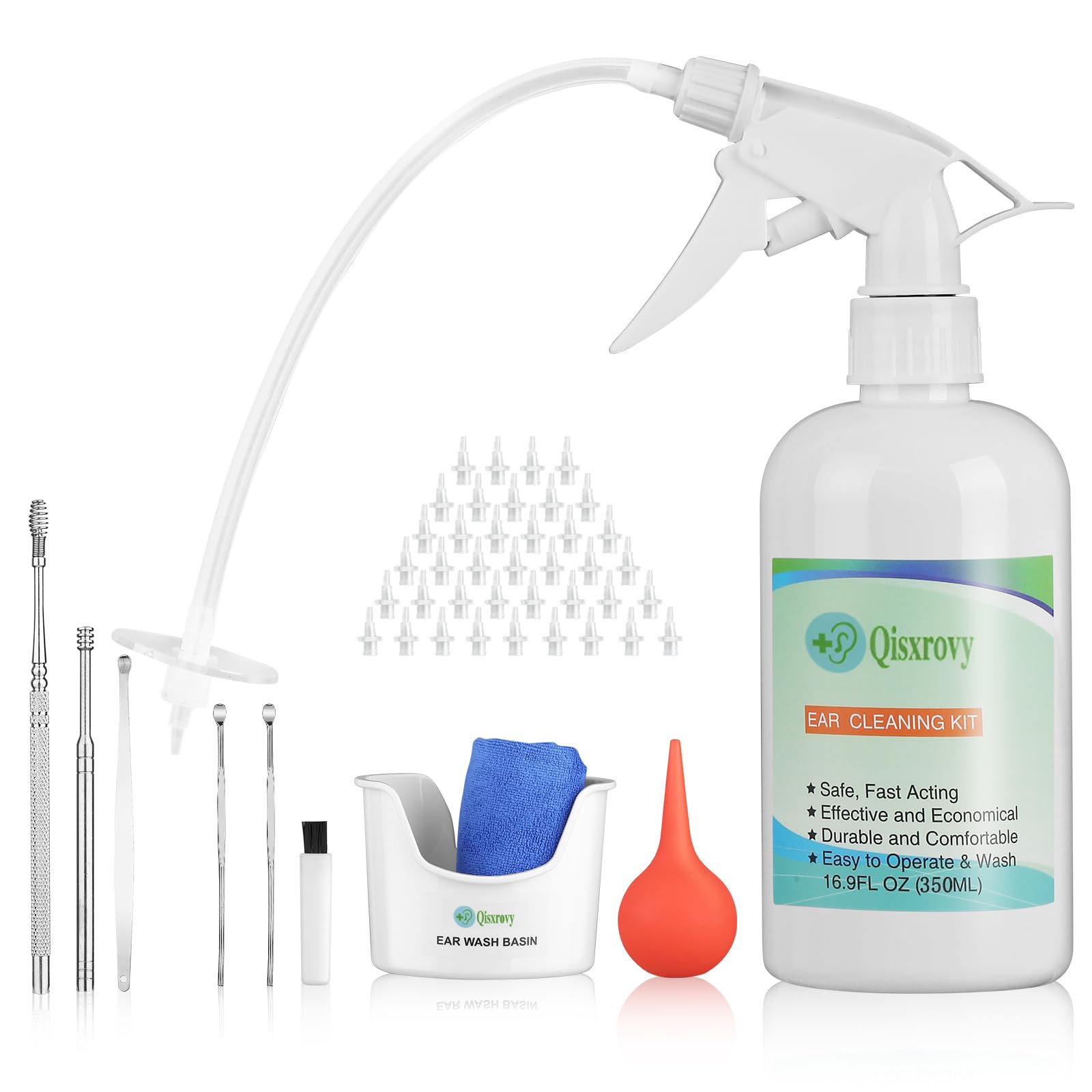 QISXROVY frontal del empaque mostrando kit completo y facilidad