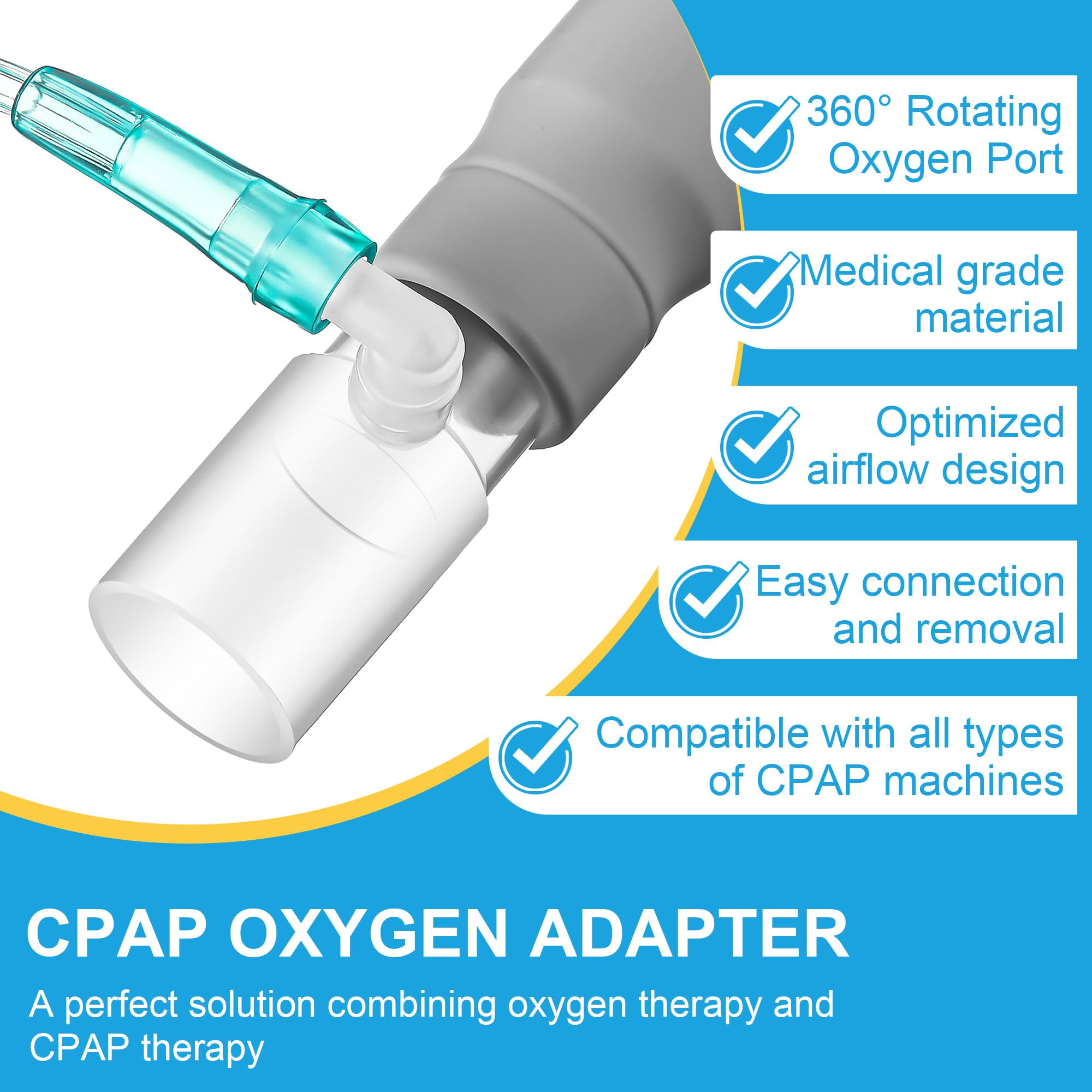 Qiyaz adaptador junto a una regla para comparar tamaño exacto