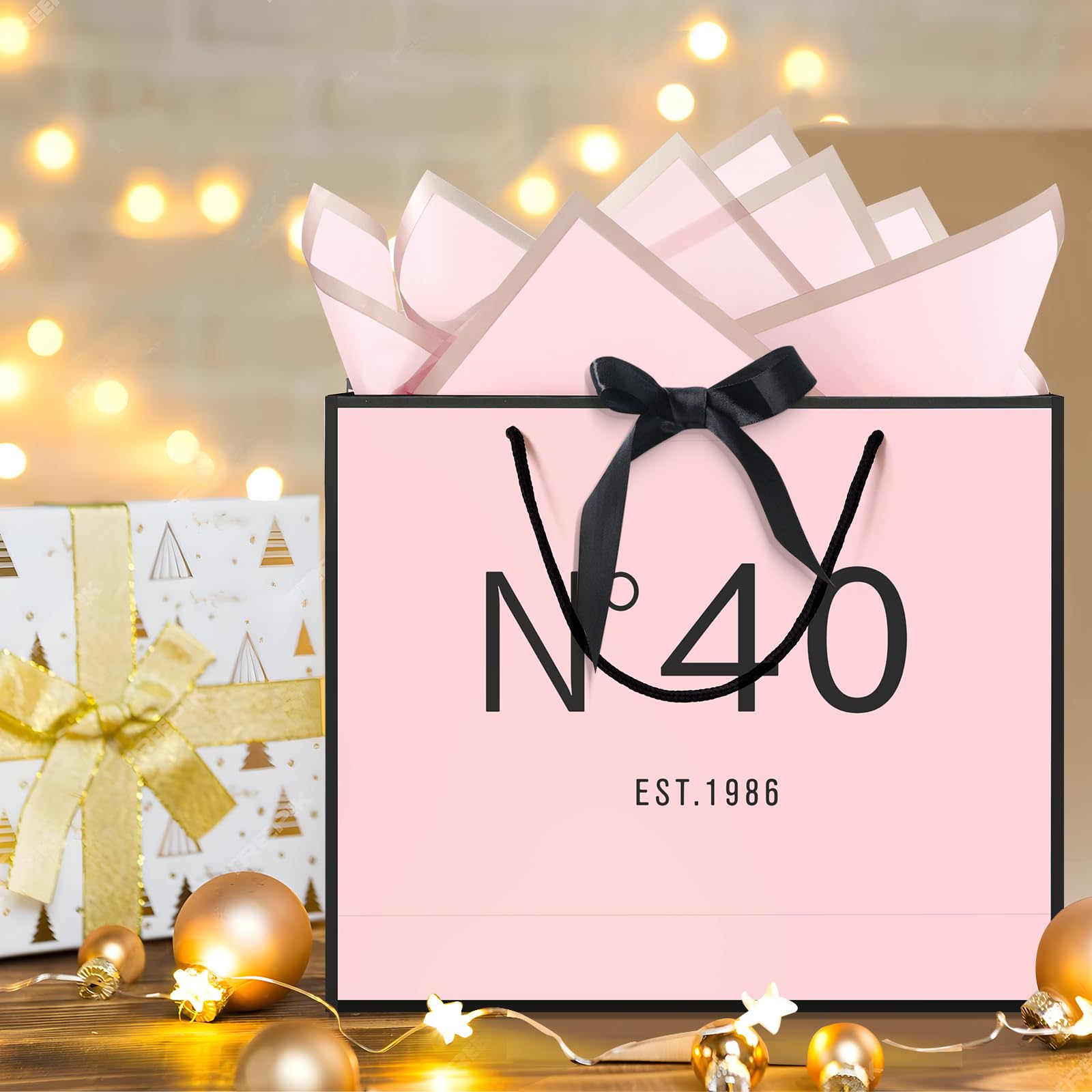 QLSKO tarjeta y sobre incluidos, espacio para mensaje personalizado y bienvenida elegante
