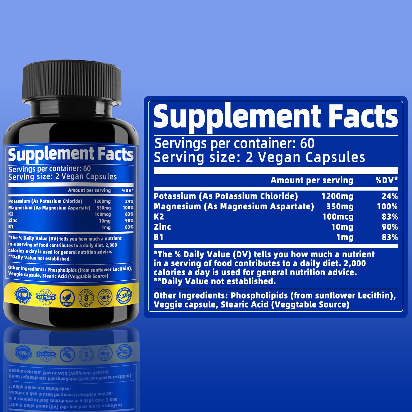 Qmiozzy etiqueta nutricional enfocada que resalta ingredientes clave